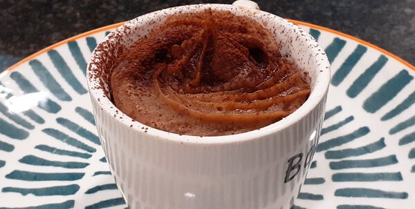 Receta de cremoso de chocolate con toffe de castaña